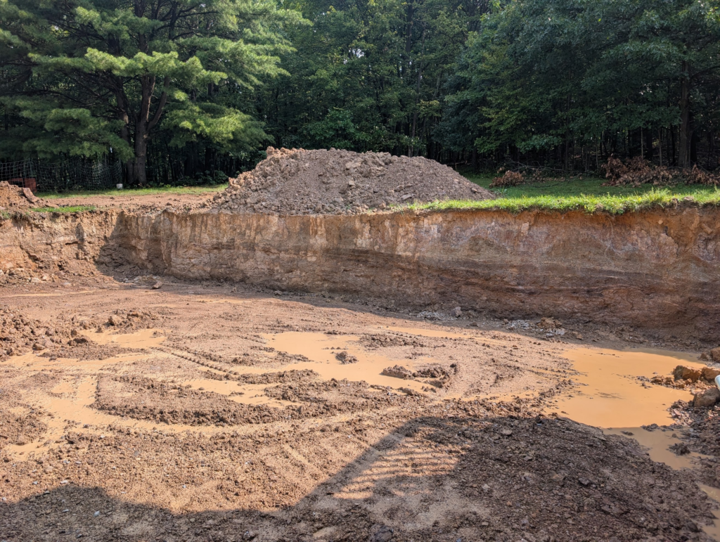 It's just a hole in the ground now...