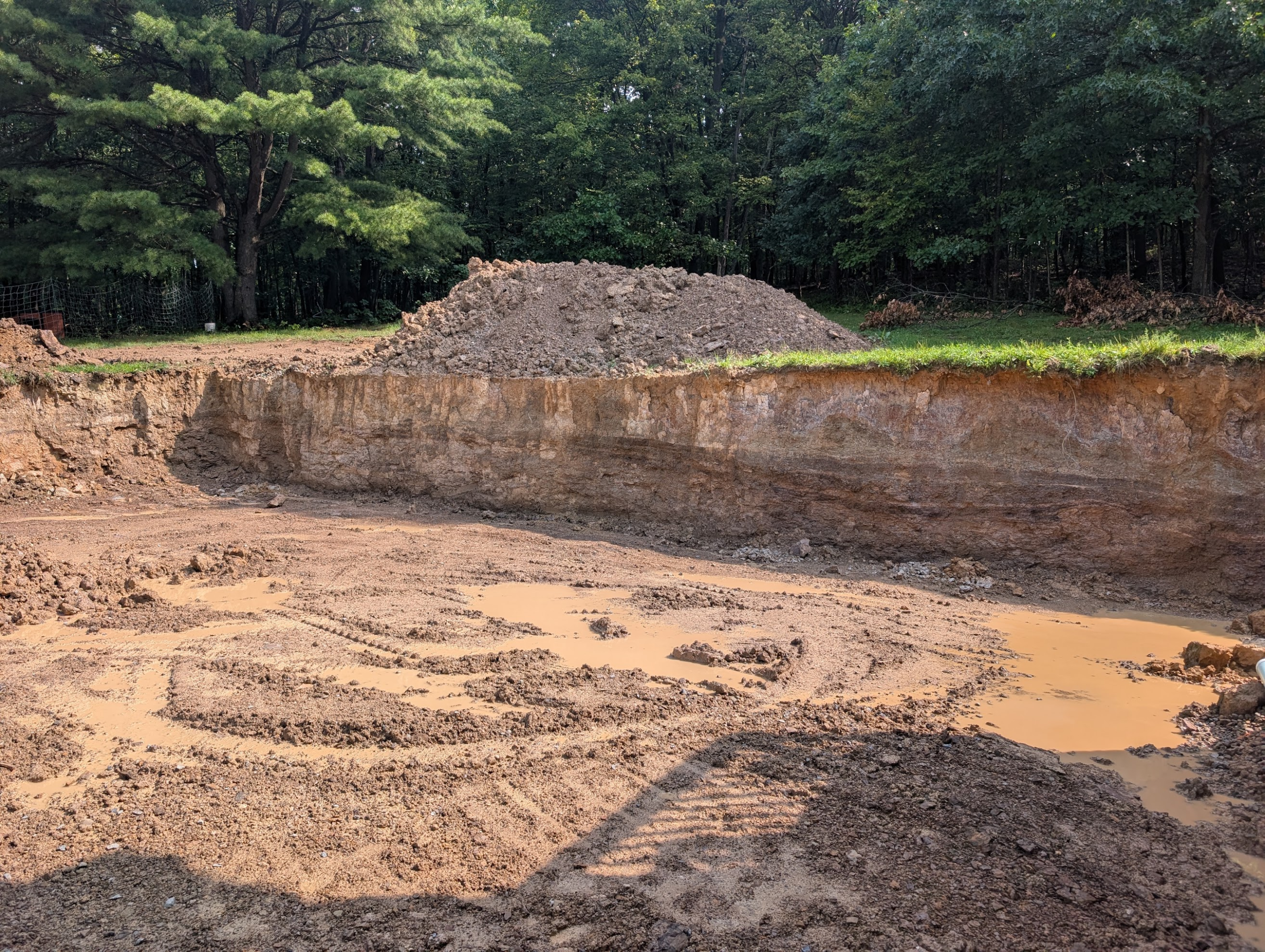 It's just a hole in the ground now...